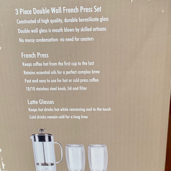 ZWILLING J.A. Henckels Dining Nwot Zwilling 3 Piece Double Wall